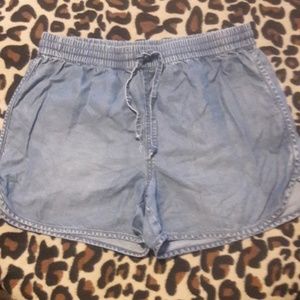 Denim shorts